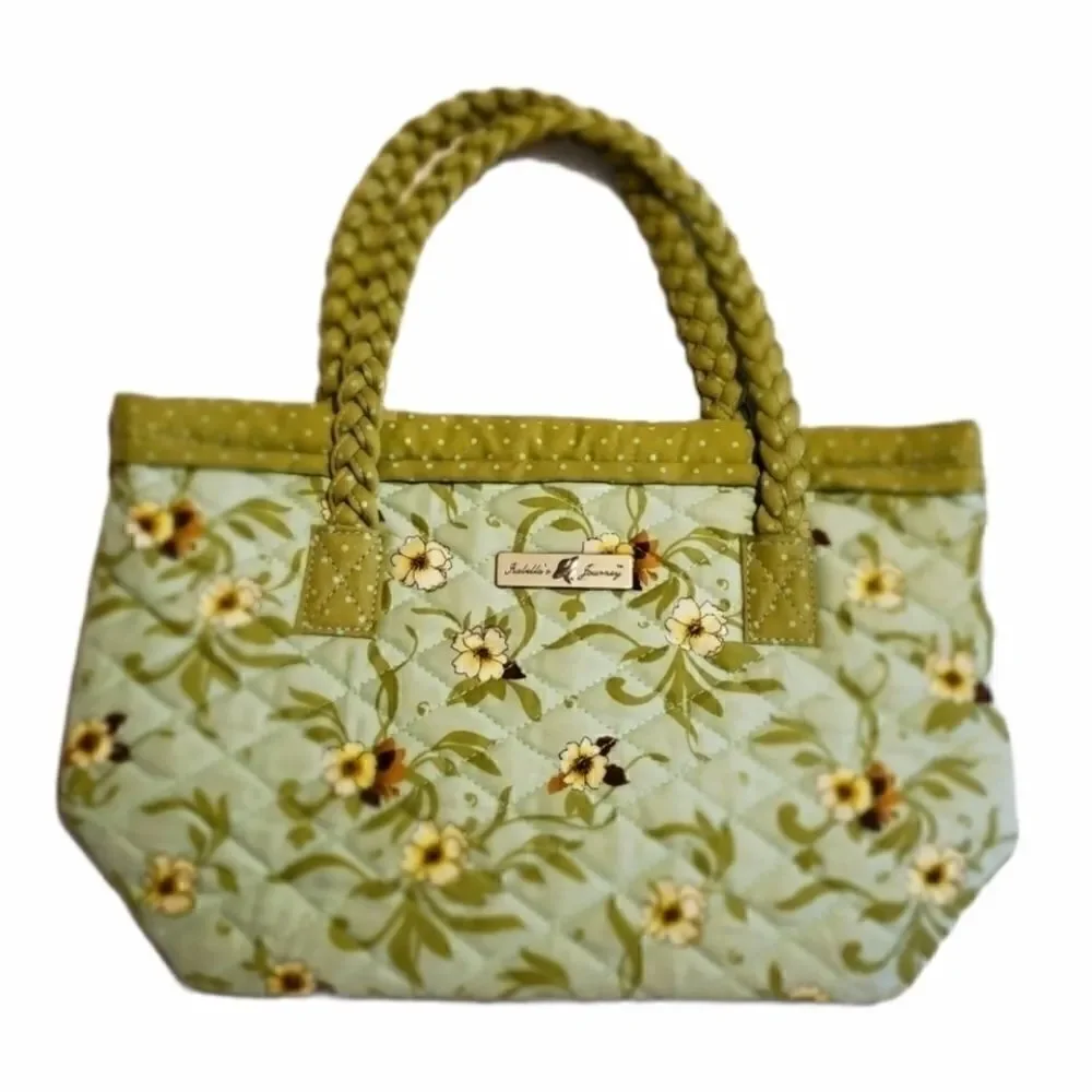 𝅺ISABELLA'S JOURNEY FLORAL QUILTED SHOULDER BAG